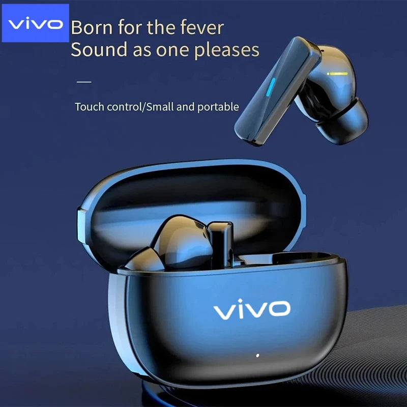 VIVO Wireless Bluetooth Earphones TWS Sports Headphones Earbuds Dual HD Mic Headset LED Display Gaming Earphone For IOS NEW