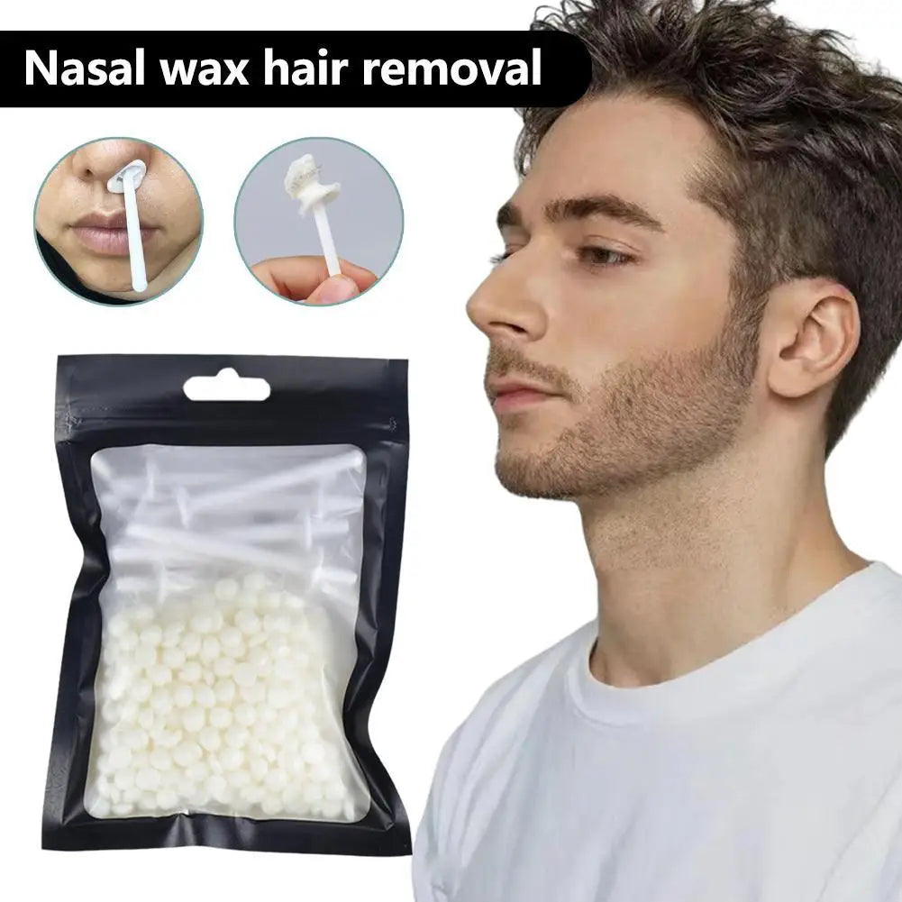 Portable Nose Wax Kit Painless Ear Nose Hair Removal Wax Kit Sticks Nail Wax Cleaning Nose Beauty 25g/50g For Men And Women