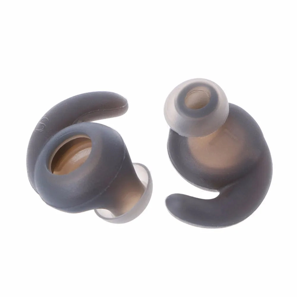 3 Pairs Silicone Hooks Eartip Eartips Earbuds Compatible with Synchros Reflect BT Wireless Bluetooth Earphones Eargels Earplugs