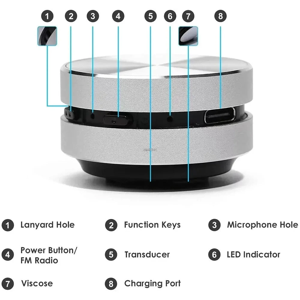 2025 New Bone Conduction Bluetooth Speaker TWS Wireless 3D Stereo Sound Hummingbird Speaker With FM Radio Dropshipping Wholesale