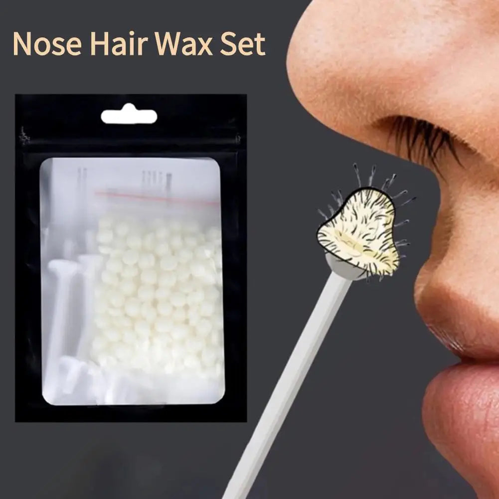 Portable Nose Wax Kit Painless Ear Nose Hair Removal Wax Kit Sticks Nail Wax Cleaning Nose Beauty 25g/50g For Men And Women