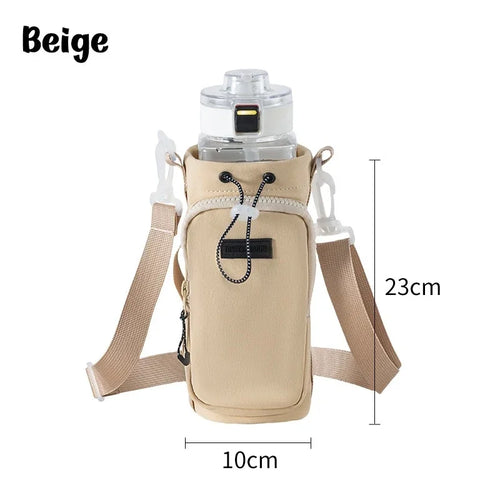Portable Water Bottle Bag Outdoor Sports Phone Water Bottle Storage