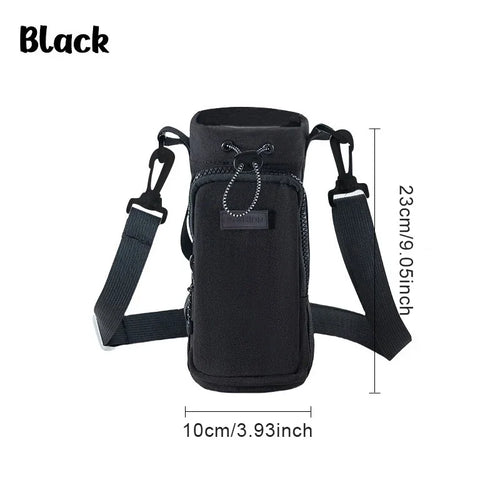 Portable Water Bottle Bag Outdoor Sports Phone Water Bottle Storage