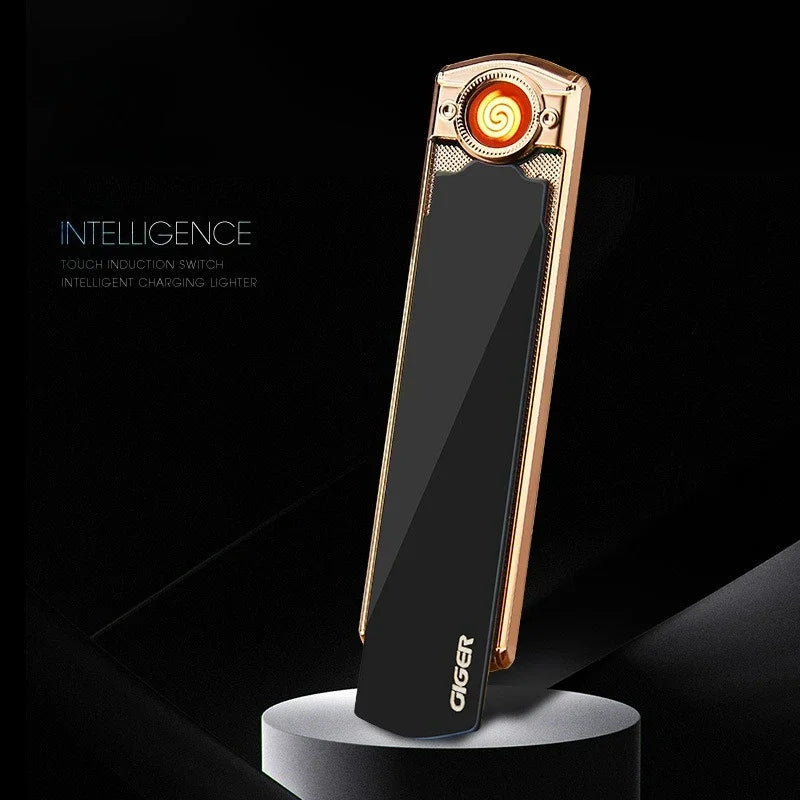 Xquisite and Compact Portable Tungsten Wire Cigarette Lighter Ultra-thin Windproof Silent Electronic Lighter Exquisite Gift