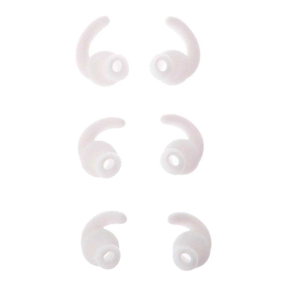 3 Pairs Silicone Hooks Eartip Eartips Earbuds Compatible with Synchros Reflect BT Wireless Bluetooth Earphones Eargels Earplugs