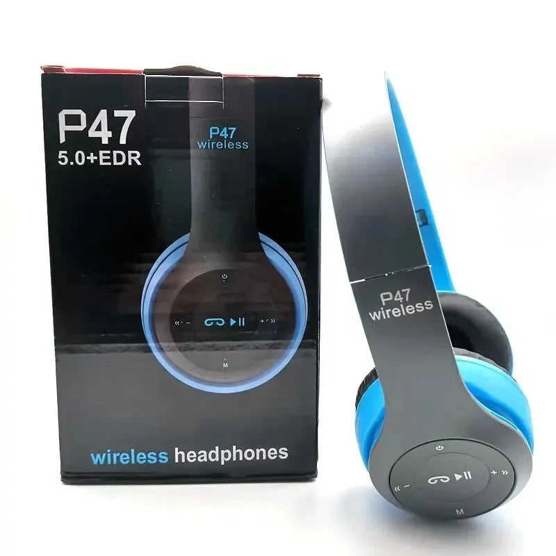 Wireless Over-Ear Bluetooth Headphones with Mic – Noise Cancelling, Foldable, Waterproof, HIFI Sound