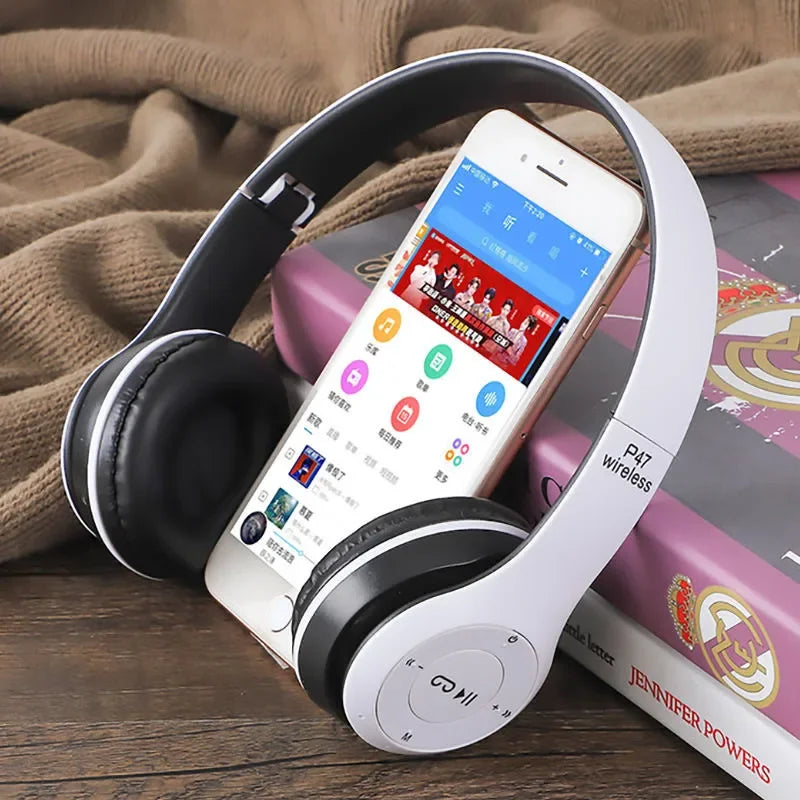 Wireless Over-Ear Bluetooth Headphones with Mic – Noise Cancelling, Foldable, Waterproof, HIFI Sound