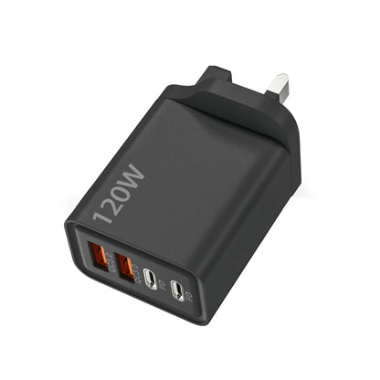 Total 120W Phone Charger Fast Charging Quick Charger PD USB Type C Wall Adapter For iPhone 16 15 Xiaomi 14 Huawei Redmi Oneplus