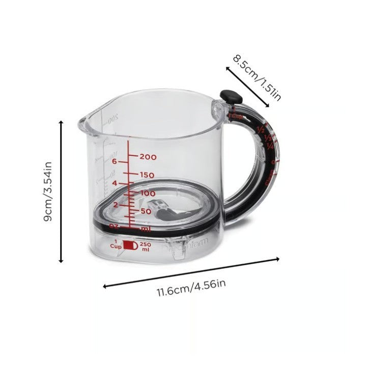 Versatile Adjustable Measuring Cup – 4-in-1 Space-Saving Kitchen Essential - Trending Products 