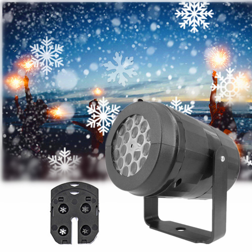 LED Snowflake Projection Lamp – Indoor and Outdoor Christmas Light Projector