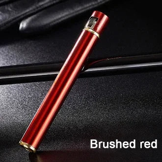 Mini Compact Open Flame Lighter Fire-free Butane Gas Metal Cigaretteshaped Grinding Wheel Lighters Smoking Accessories Cute
