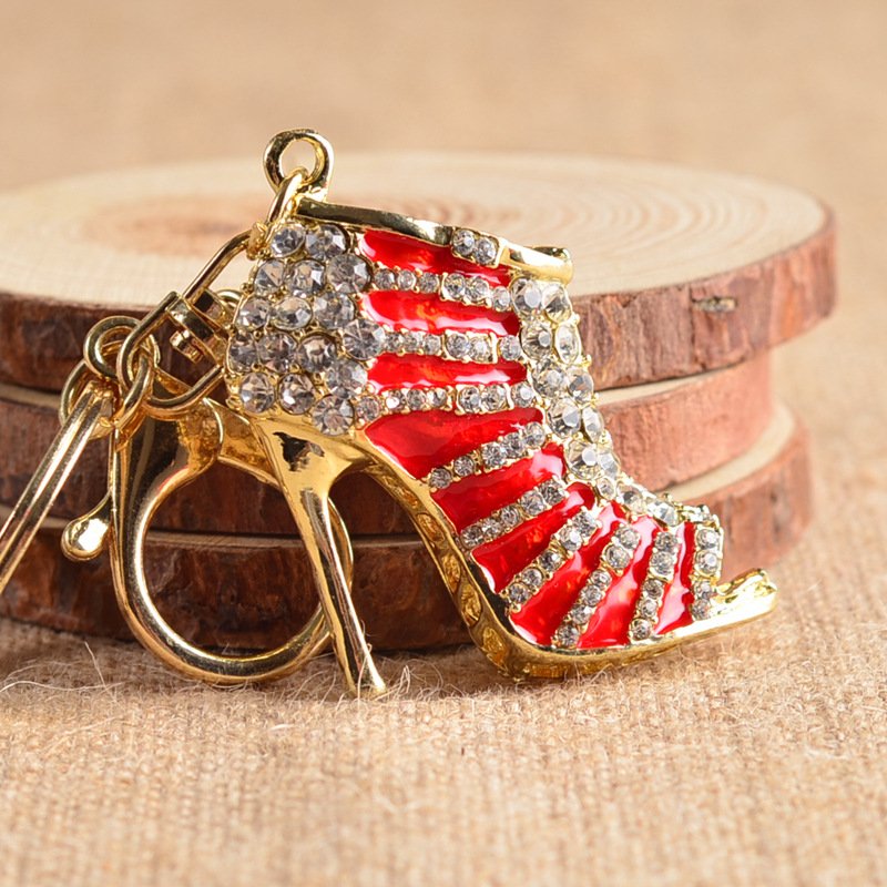 Crystal High Heel Shoes Keychain - Trending Products 