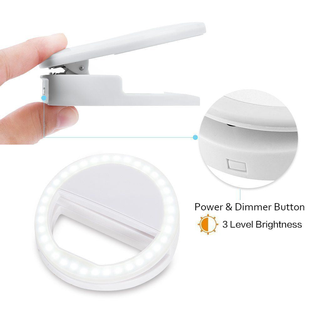 Portable Selfie Ring Clip On for Mobile Phone - Trending Products 