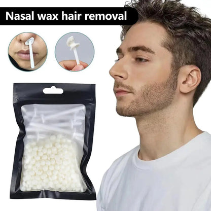 Portable Nose Wax Kit Painless Ear Nose Hair Removal Wax Kit Sticks Nail Wax Cleaning Nose Beauty 25g/50g For Men And Women