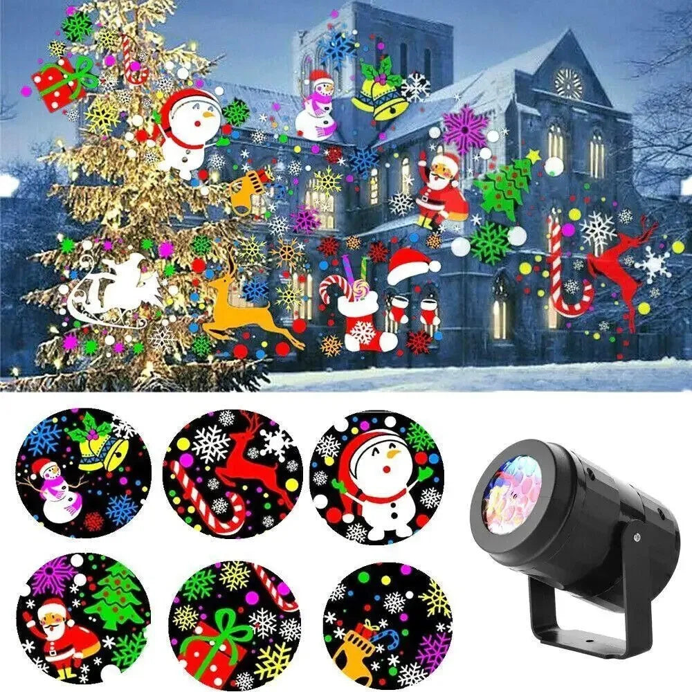 LED Snowflake Projection Lamp – Indoor and Outdoor Christmas Light Projector