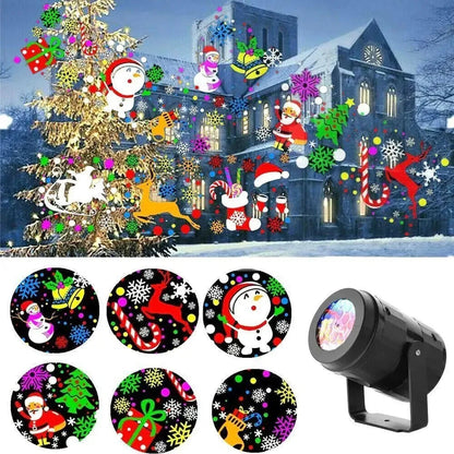LED Snowflake Projection Lamp – Indoor and Outdoor Christmas Light Projector