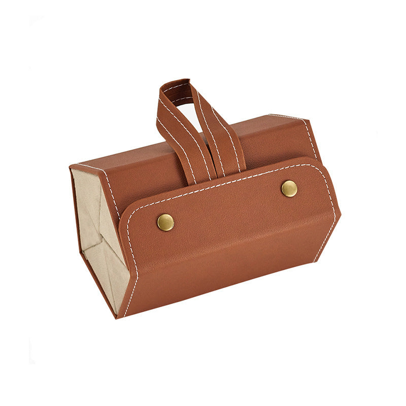 Foldable Multiple PU Leather Sunglasses & Eyeglasses Travel Organizer Case with 5 Slots - Trending Products 