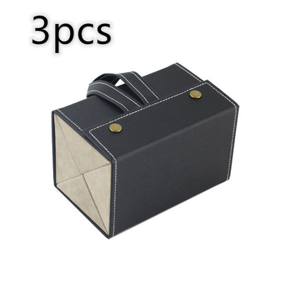 Foldable Multiple PU Leather Sunglasses & Eyeglasses Travel Organizer Case with 5 Slots - Trending Products 