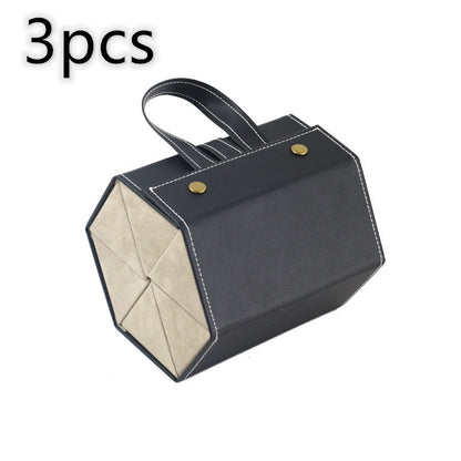 Foldable Multiple PU Leather Sunglasses & Eyeglasses Travel Organizer Case with 5 Slots - Trending Products 