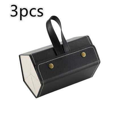 Foldable Multiple PU Leather Sunglasses & Eyeglasses Travel Organizer Case with 5 Slots - Trending Products 
