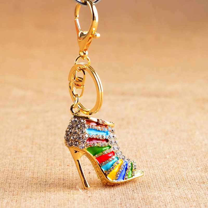 Crystal High Heel Shoes Keychain - Trending Products 