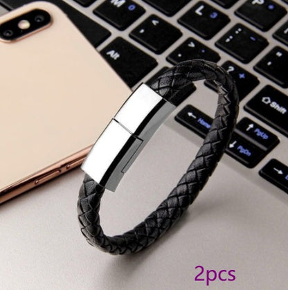 USB Charging Cable Bracelet – Stylish Wearable Data Cord for iPhone, Android & USB-C Devices - Trending Products 
