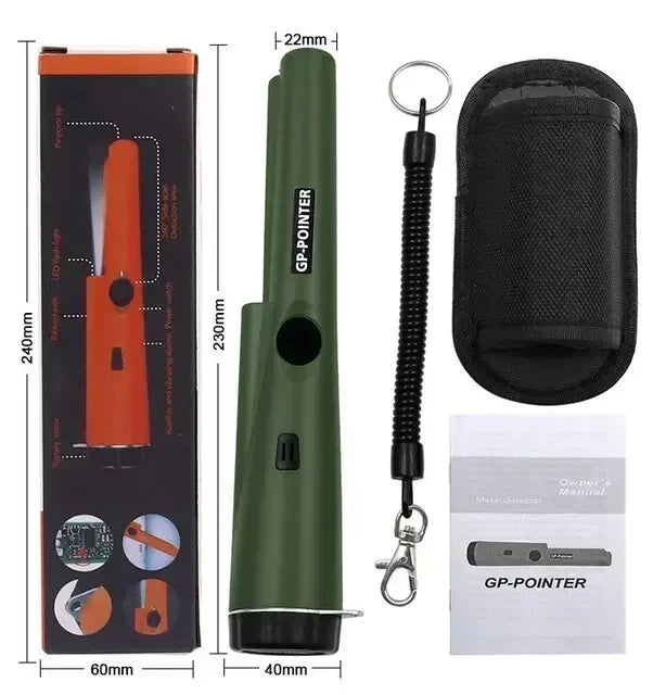 High Quality GP-Pointer Handheld Metal Detector – Waterproof Positioning Rod with LED Lights & Bracelet