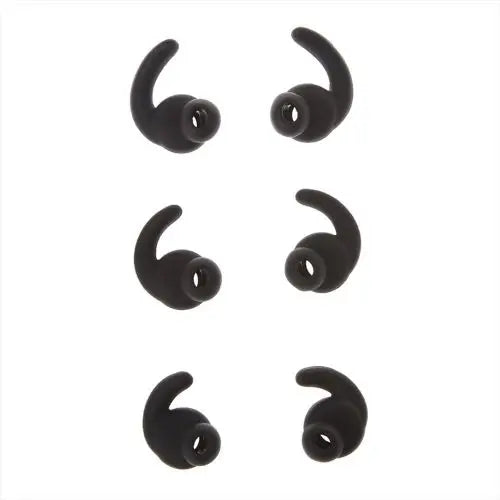 3 Pairs Silicone Hooks Eartip Eartips Earbuds Compatible with Synchros Reflect BT Wireless Bluetooth Earphones Eargels Earplugs