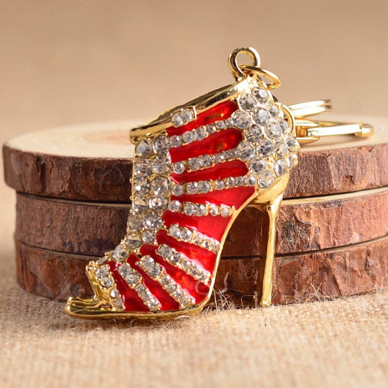 Crystal High Heel Shoes Keychain - Trending Products 