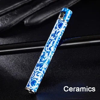 Mini Compact Open Flame Lighter Fire-free Butane Gas Metal Cigaretteshaped Grinding Wheel Lighters Smoking Accessories Cute