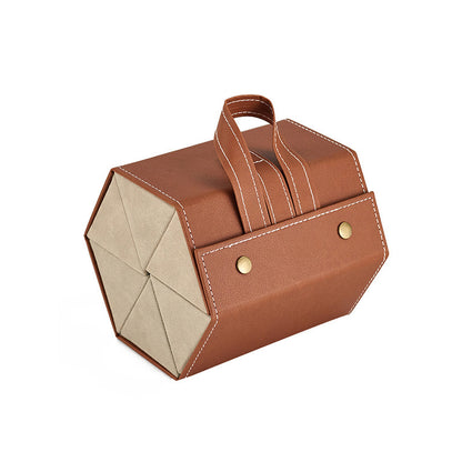 Foldable Multiple PU Leather Sunglasses & Eyeglasses Travel Organizer Case with 5 Slots - Trending Products 