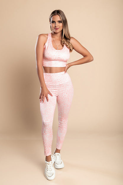 Leopard Print Sports Set, Pink - Trending Products 