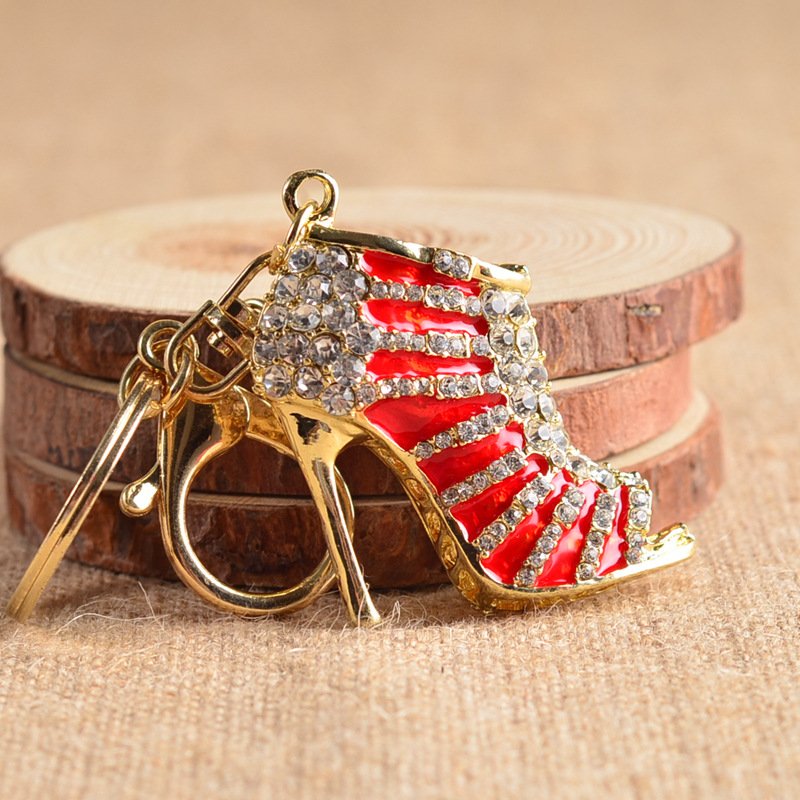 Crystal High Heel Shoes Keychain - Trending Products 
