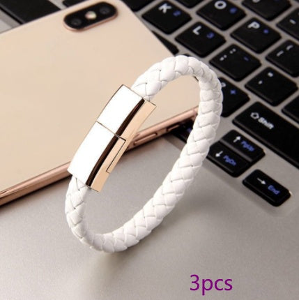 USB Charging Cable Bracelet – Stylish Wearable Data Cord for iPhone, Android & USB-C Devices - Trending Products 