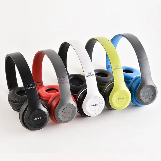 Wireless Over-Ear Bluetooth Headphones with Mic – Noise Cancelling, Foldable, Waterproof, HIFI Sound