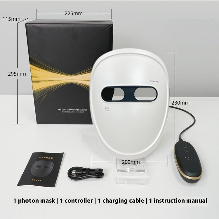 Rechargeable LED Face Mask – 7-Color Light Therapy Beauty Device for Wrinkle Reduction, Acne Care & Skin Rejuvenation - Trending Products 