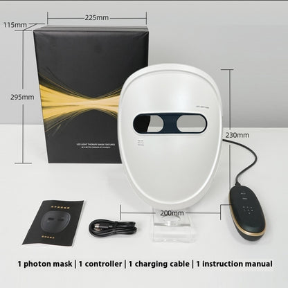 Rechargeable LED Face Mask – 7-Color Light Therapy Beauty Device for Wrinkle Reduction, Acne Care & Skin Rejuvenation - Trending Products 