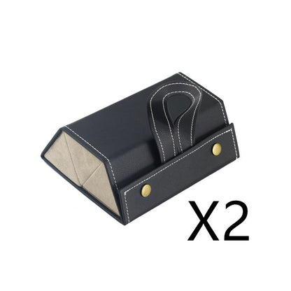 Foldable Multiple PU Leather Sunglasses & Eyeglasses Travel Organizer Case with 5 Slots - Trending Products 