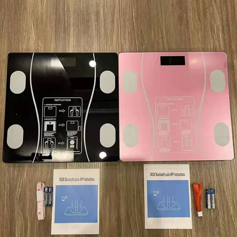 Body Fat Scale Smart Wireless Digital Bathroom Weight Scale Body Composition Analyzer With Smartphone App Bluetooth-compatible