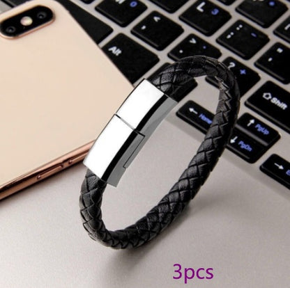 USB Charging Cable Bracelet – Stylish Wearable Data Cord for iPhone, Android & USB-C Devices - Trending Products 