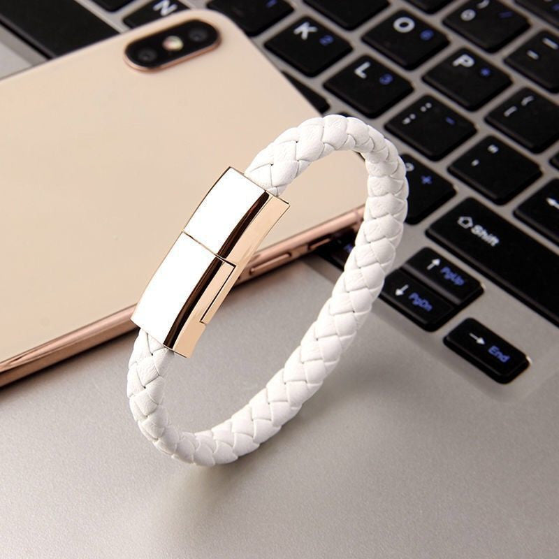 USB Charging Cable Bracelet – Stylish Wearable Data Cord for iPhone, Android & USB-C Devices - Trending Products 