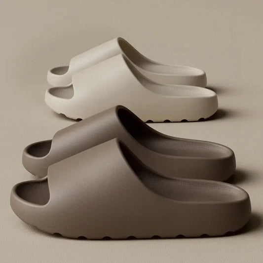 Comfortable Thick-Soled Coconut Slippers – Non-Slip Summer Sandals for Women & Men