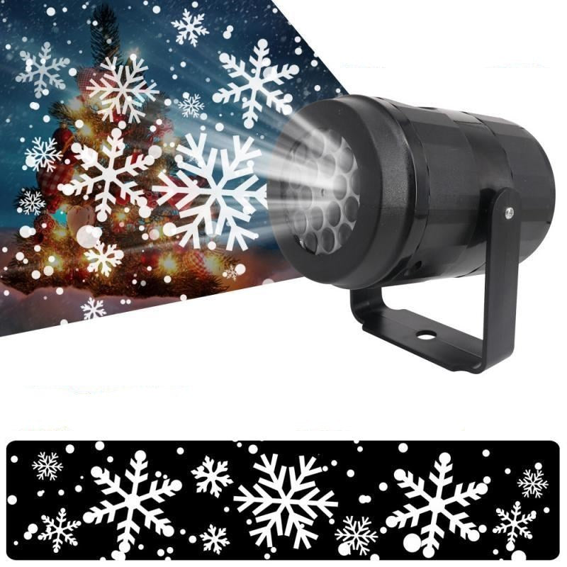 LED Snowflake Projection Lamp – Indoor and Outdoor Christmas Light Projector