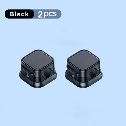 2-6PCS Magnetic Cable Clip Magnetic Cable Winder Cord Organizer Adjustable Cord Holder Under Desk Cable Management Holder