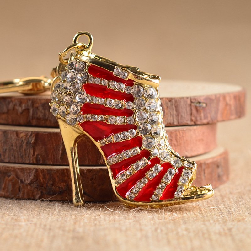 Crystal High Heel Shoes Keychain - Trending Products 