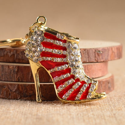 Crystal High Heel Shoes Keychain - Trending Products 