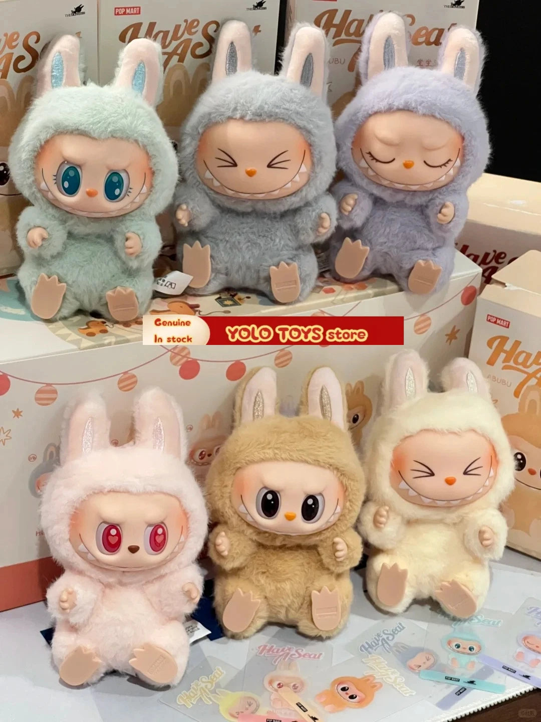 POP MART LABUBU THE MONSTERS Big into Energy Series-Vinyl Plush Pendant Blind Box Toys Mystery Box Guess Bag Doll Anime Figure