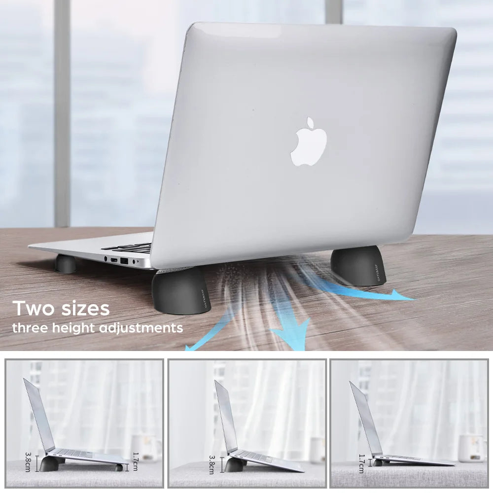 Oatsbasf Laptop Risers for Desk Mini Laptop Cooling Stand Magnetic Pad Keyboard Riser Ergonomic Laptop Feet for MacBook Air Pro