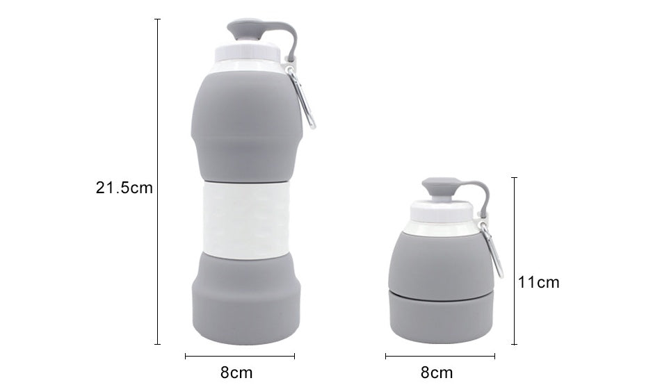 Collapsible Silicone Water Bottle – Portable Travel & Sports Companion - Trending Products 