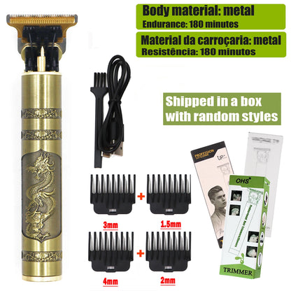 OHS T9 Hair Clipper Model S1 – Metal & Plastic Versions with Ultra-Quiet Low-Frequency Vibration